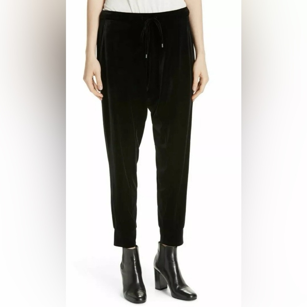 Eileen Fisher Black Velvet Women's Jogger Pants